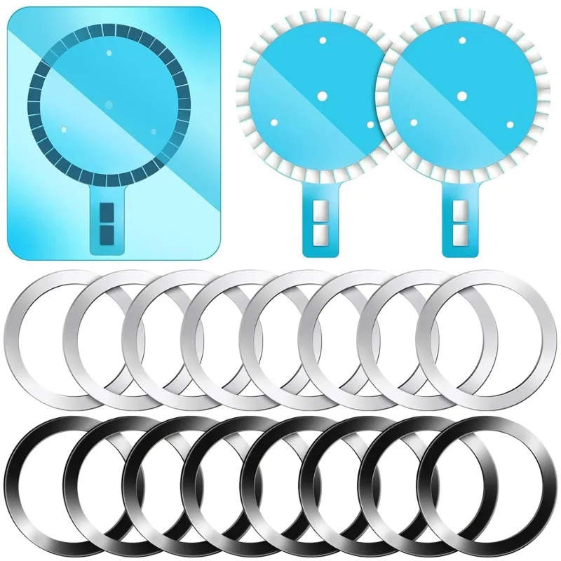 

Клейкий магнит, металлическое кольцо, наклейка, сильный магнитный круг, крепление для Magsafe, магнитная беспроводная зарядка для iPhone 15 Pro