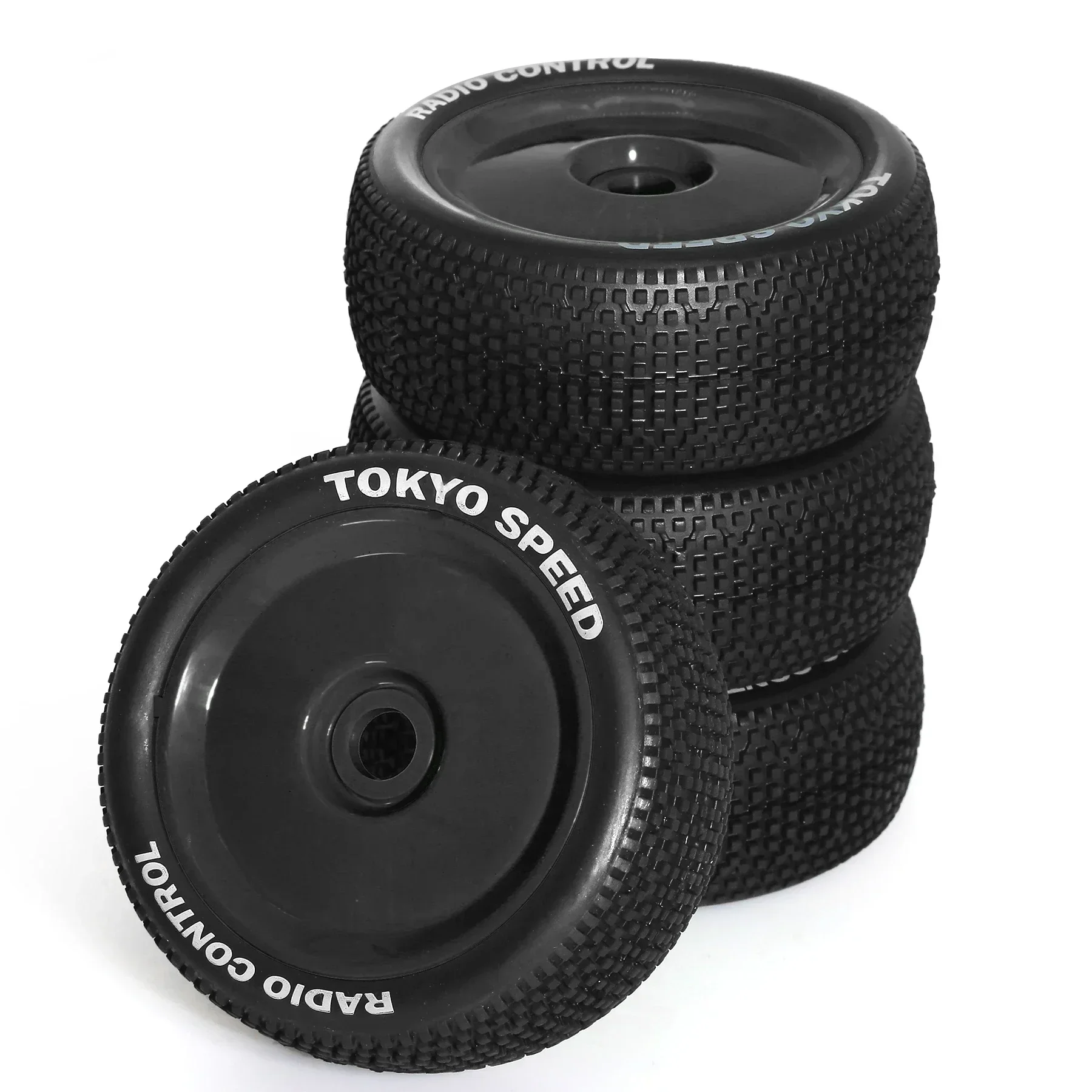 4pcs 110mm 1/8 RC Off-Road Buggy Wheels Tire 17mm Hex for ARRMA Typhon Talion Traxxas Redcat Team Losi Kyosho HPI HSP VRX RC Car