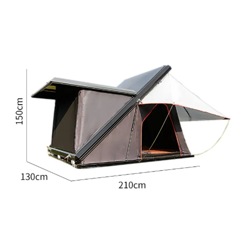 Factory Hot Sale-New Outdoor Hiking Car Rooftop Tent Aluminum Clamshell Hard Camping And Adventure
