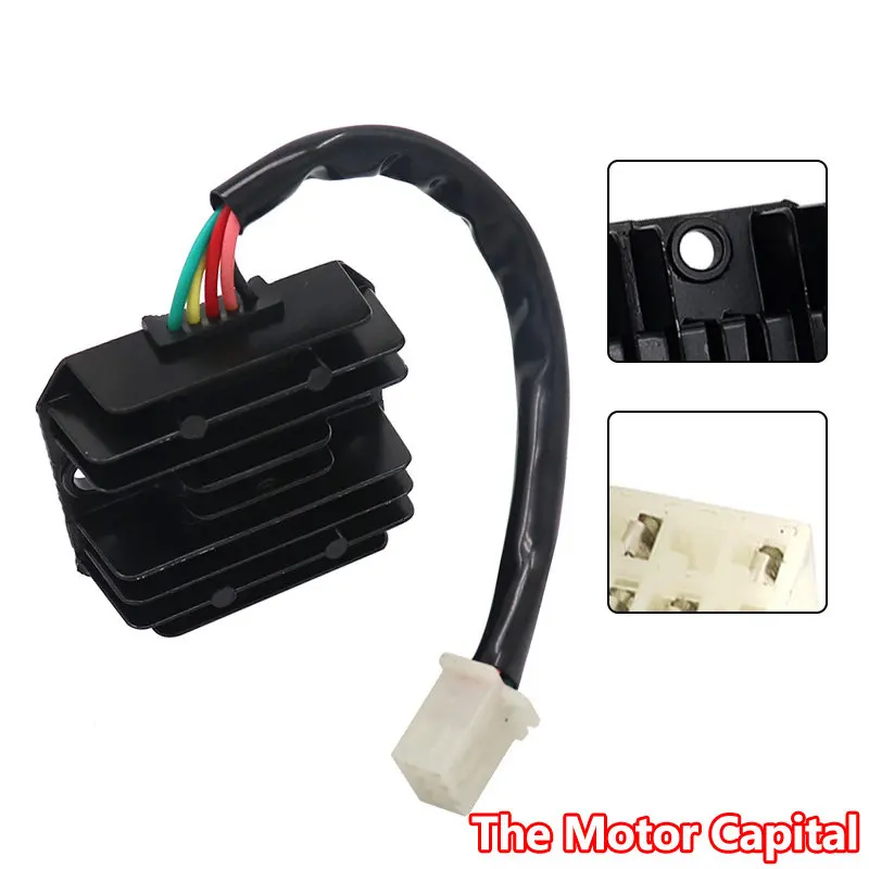 Motorcycle Performance Parts Ignition Ignite System Voltage Regulator Rectifier For GY6 50CC-150CC 4 Pin 5  Moped Scooter ATV