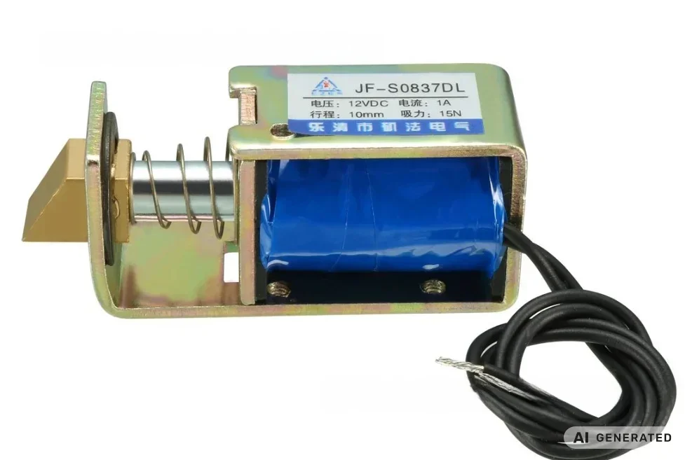 Frame-Type DC Lock Electromagnetic Iron JF-S0837DL Automatic Reset Push-Pull 24VDC 12VDC 6VDC for Security Systems