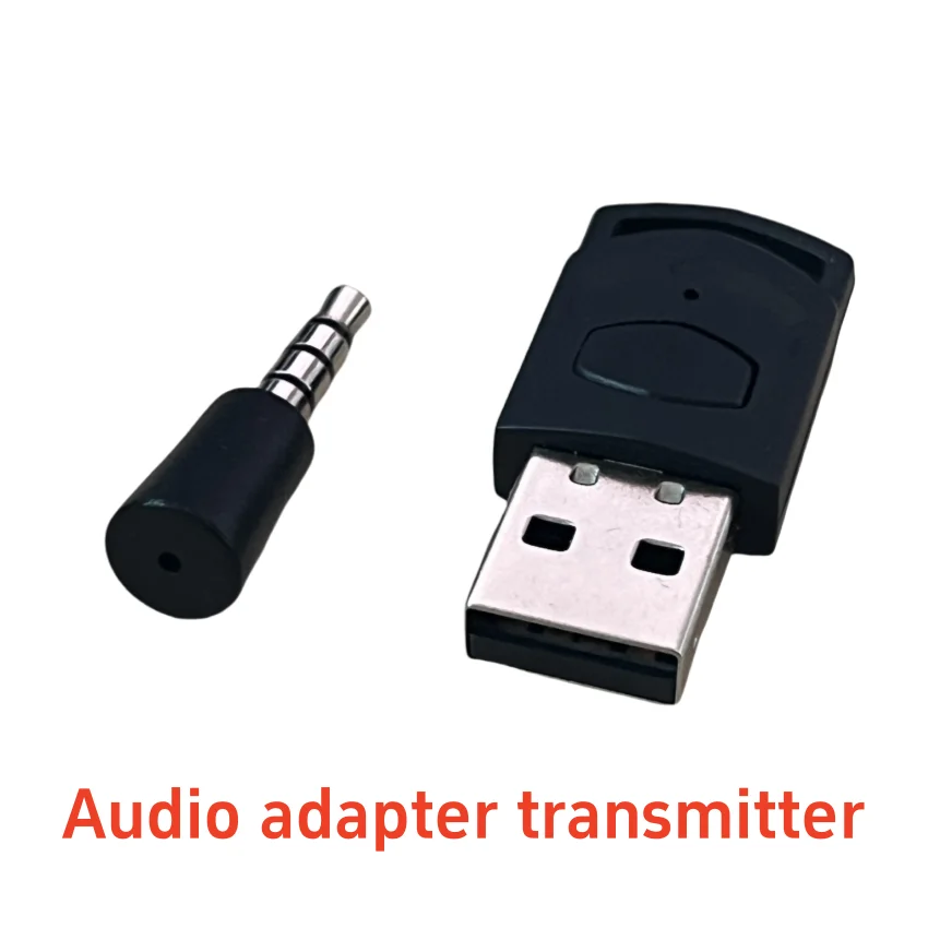 

1PC Wireless Game Audio Headphone Adapter Receiver for PS5 PS4 Game Console PC Headset Bluetooth 5.0 Audio Transmitter