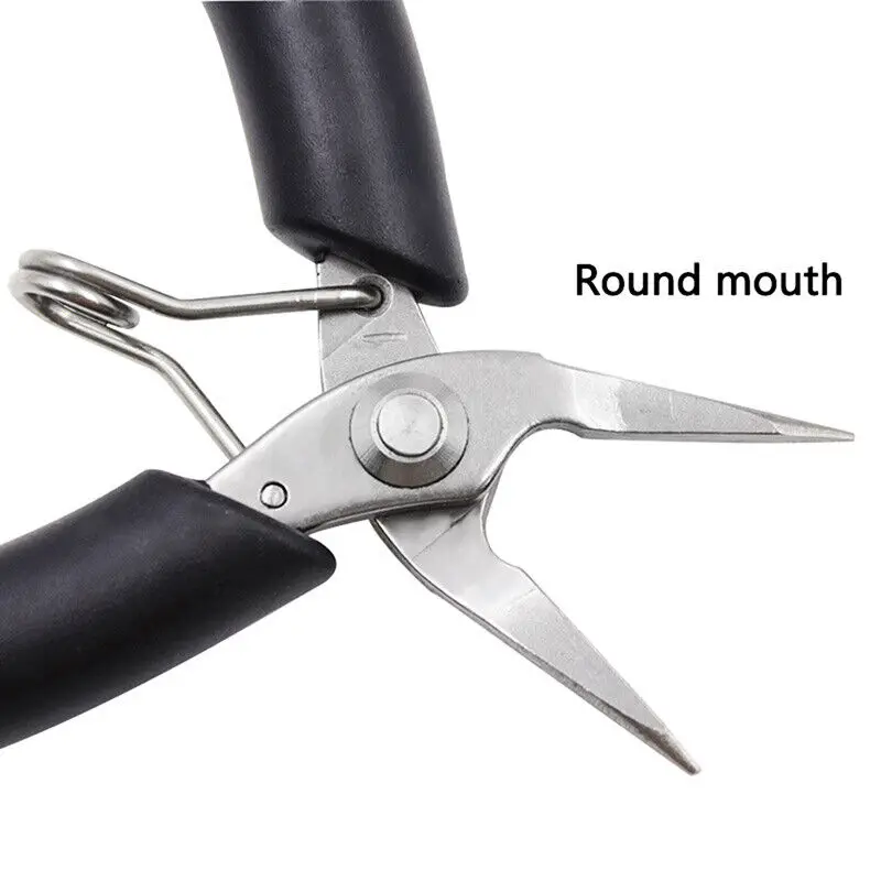 Mini Jewelry Pliers Diagonal Pliers Round Bent Needle Nose Cutter Handcraft Beading Insulated Plier For DIY Small JewelryTools