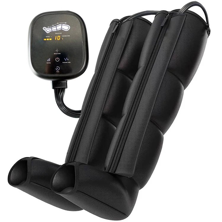 Rechargeable Air Compression Leg Massager Professional Foot Compression Boots 4 Modes 3 Intensities Constant Temperature Heating