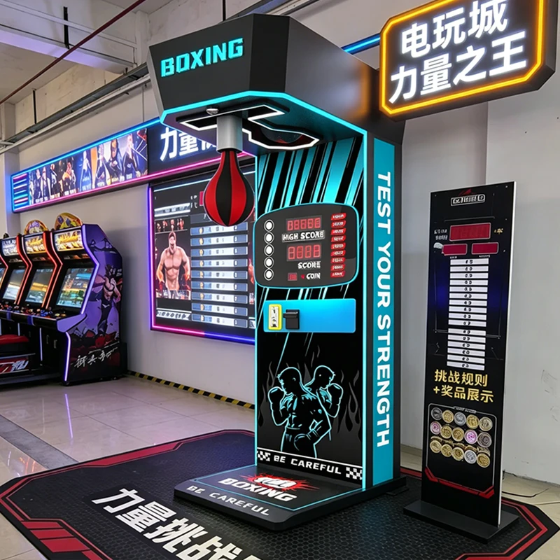 Coin Operated Boxing Target Machine Commercial Arcade Boxing Game Machine For Entertainment Center