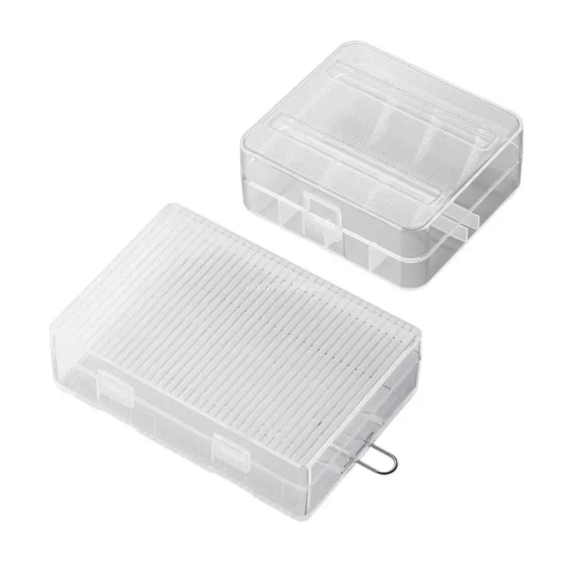 Small Battery Container for 2pcs/4pcs 26650 Batteries Keep Your Batteries Safe and Easily Accessible Wear-Resistant Box Dropship