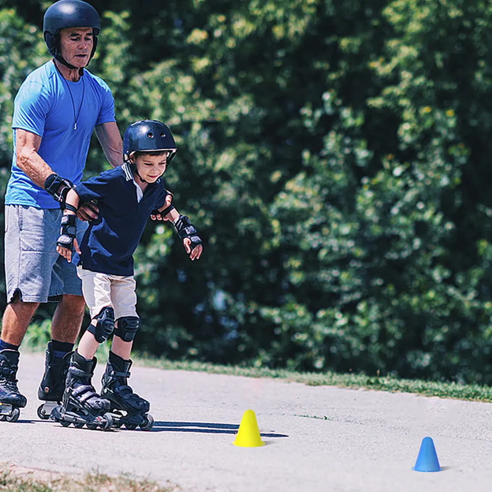 

30 шт. конусов высокой видимости для роллеров, скейтбордистов, велосипедистов, райдеров на самокатах, для тренировок на ловкость, фитнеса, коучинга, использования на дорогах