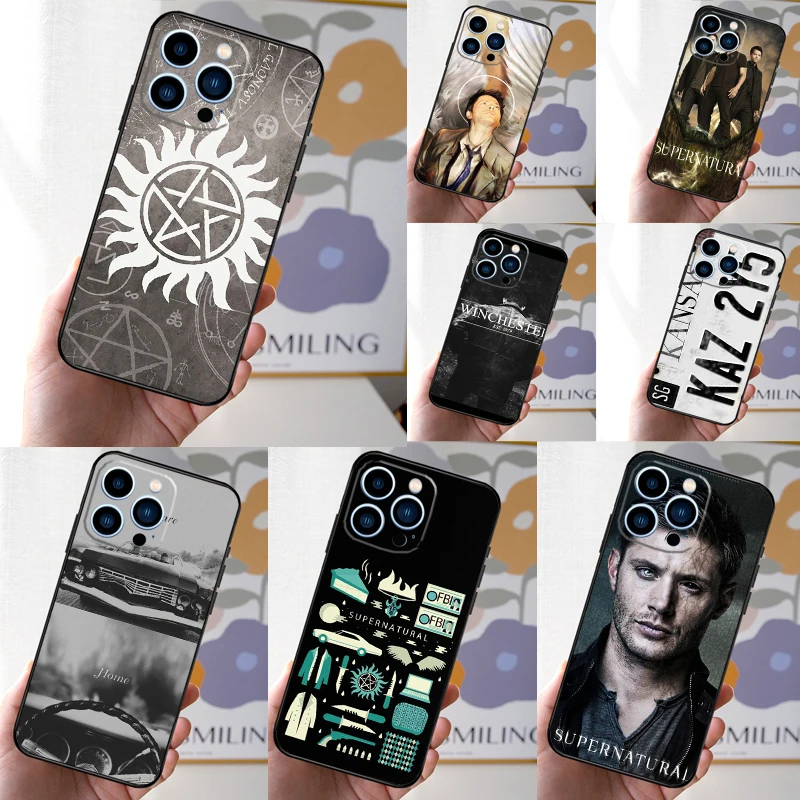 Supernatural Winchester Phone Case For iPhone 16 15 14 13 12 Mini 11 Pro XS Max XR X 7 8 Plus Back Cover