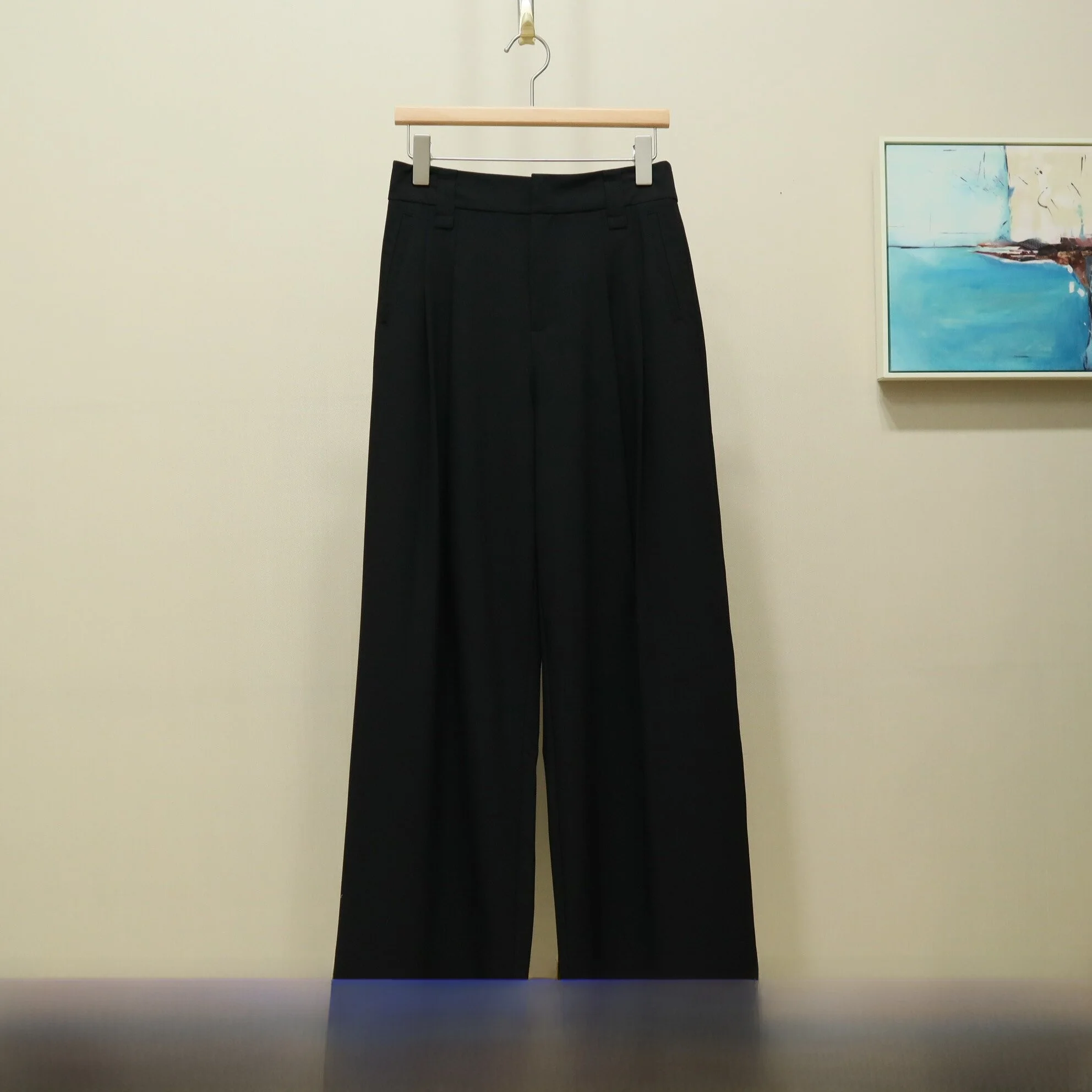 

Spring New Sle Casual Pants Women's High Waist Straight Leg Wide Leg Suit Pants Commute Sle Long Pants Ele Ladies