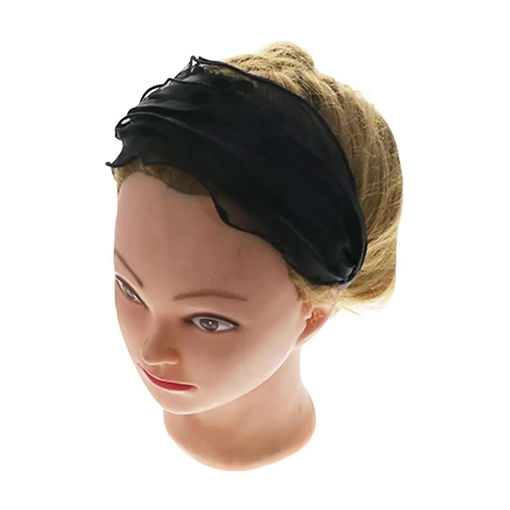 Lace Cover the White Hair Wide Brimmed Mother Hair Hoop Non Slip Women Headband Korean Headwear Wide Hair Band Mesh Hairbands