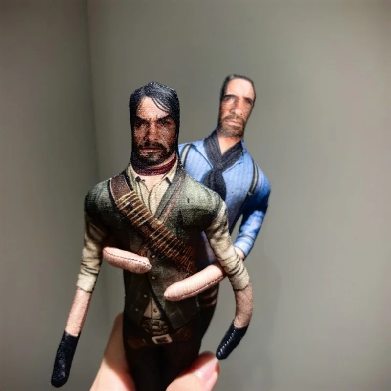 26cm Flexibler Körperdraht Anime-Spiel RDR2 Arthur Morgan / John Marston Cartoon-Figur Plüschtier Red Dead Redemption 2 Plüschpuppe – Detail 4