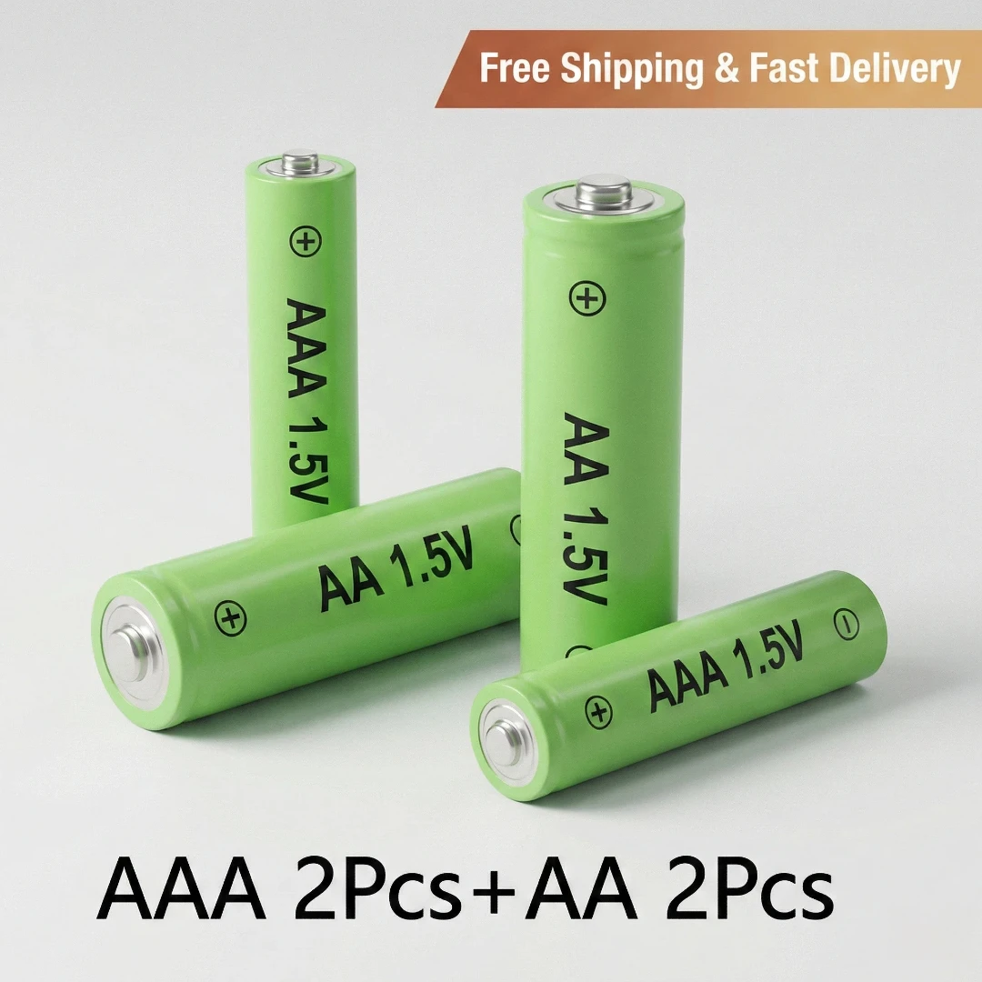 

Rechargeable AA AAA Batteries 1.5V Lithium Ion 3800/3000mAh High Capacity Battery for LED Light Flashlight MP3 Player Electric