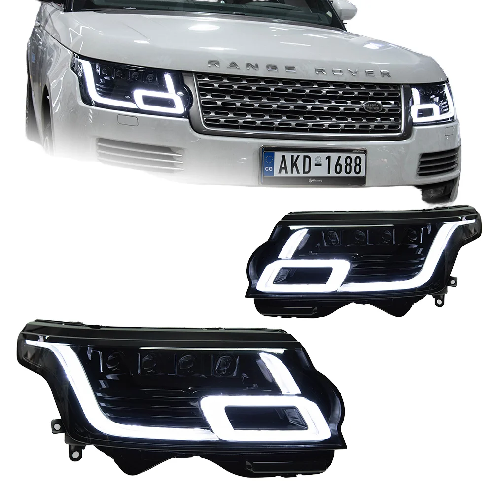 For Land Rover Range Rover L405 Headlights 2013-2017 LED Headlight Assembly Upgrade Matrix DRL Sequential Turn Signal Headlamp