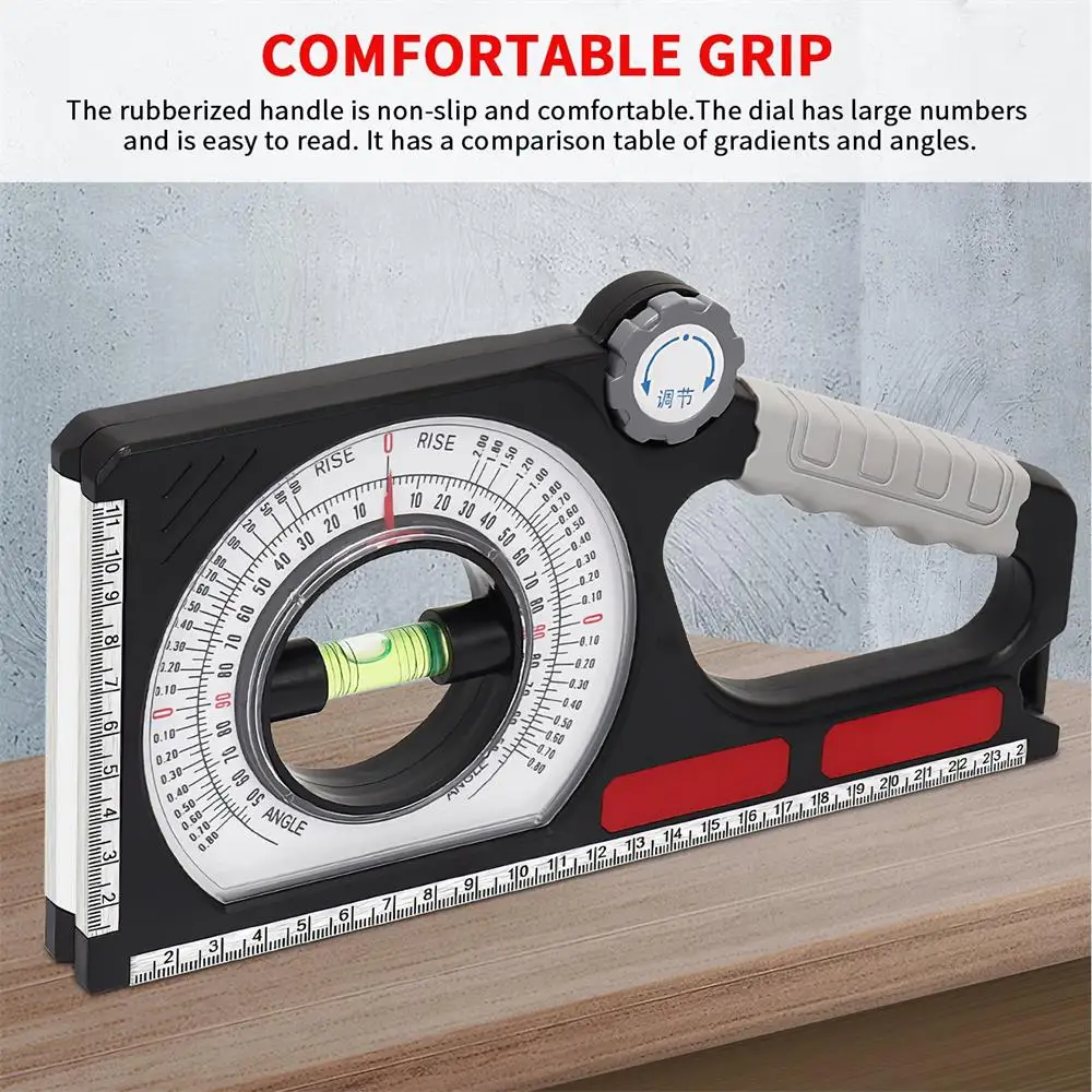 Strumento di misurazione della pendenza multifunzione magnetico inclinometro angolo di pendenza Finder goniometro misuratore di livello di