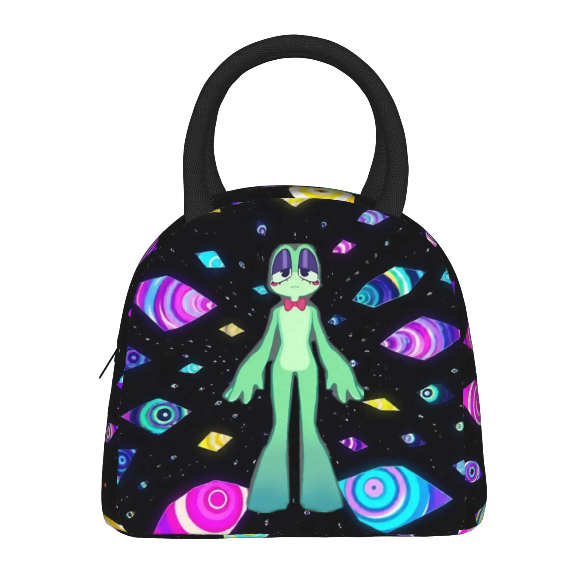 Cartoon Digitals Circus  Insulated Lunch Bag Cooler Bag Reusable  High Capacity Lunch Box Tote Bento Pouch College  Outdoor