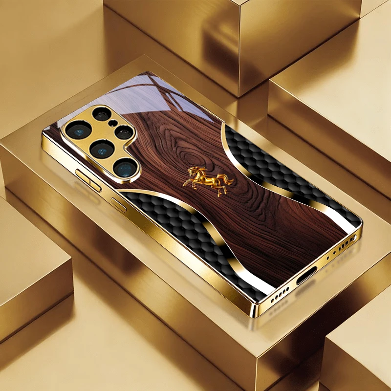 Electroplated Golden Phone Case for Samsung A22-A73, A34-A37 product photo
