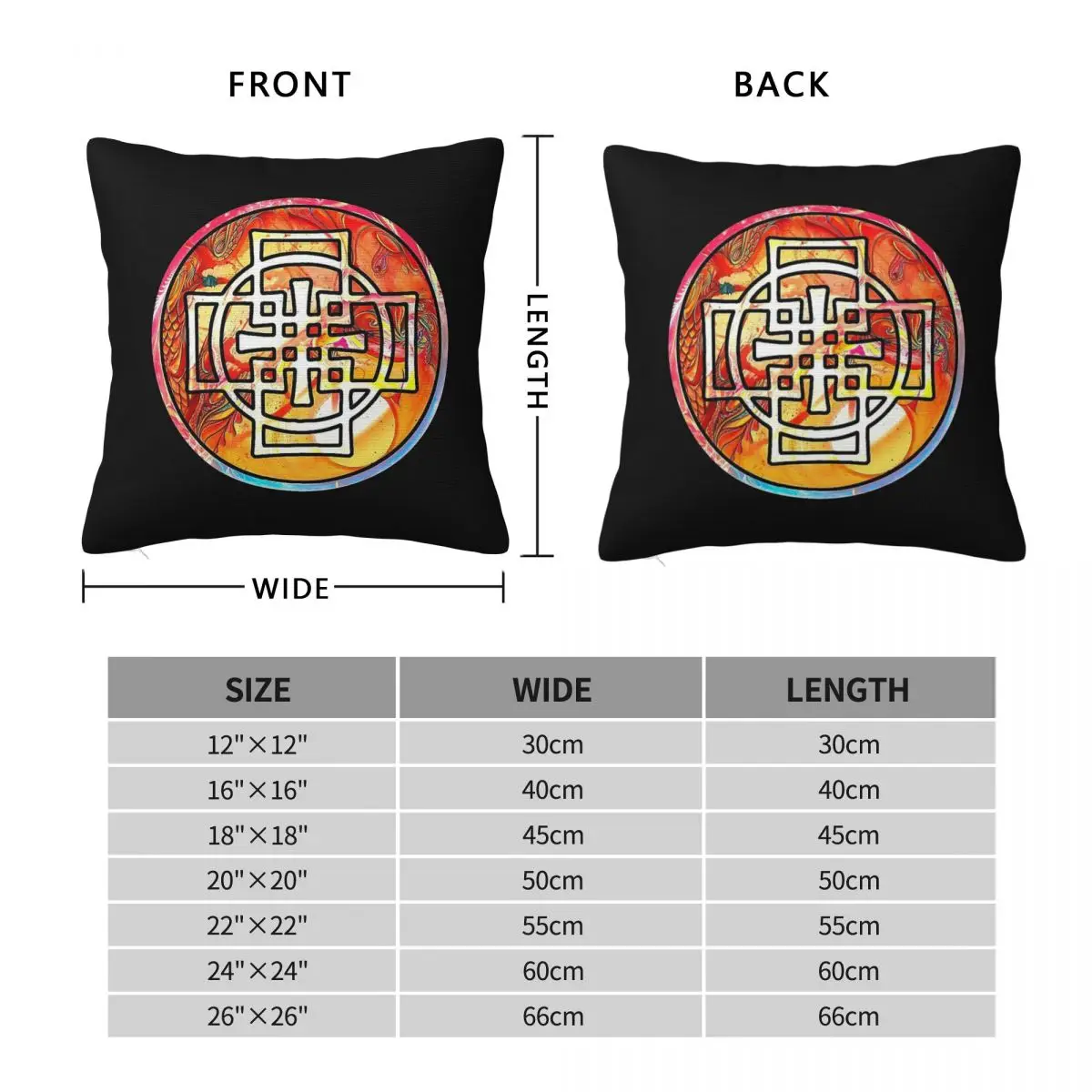 Emanuel Swedenborg Cross Pillowcase Polyester Linen Velvet Printed Zip Decor Home Cushion Case
