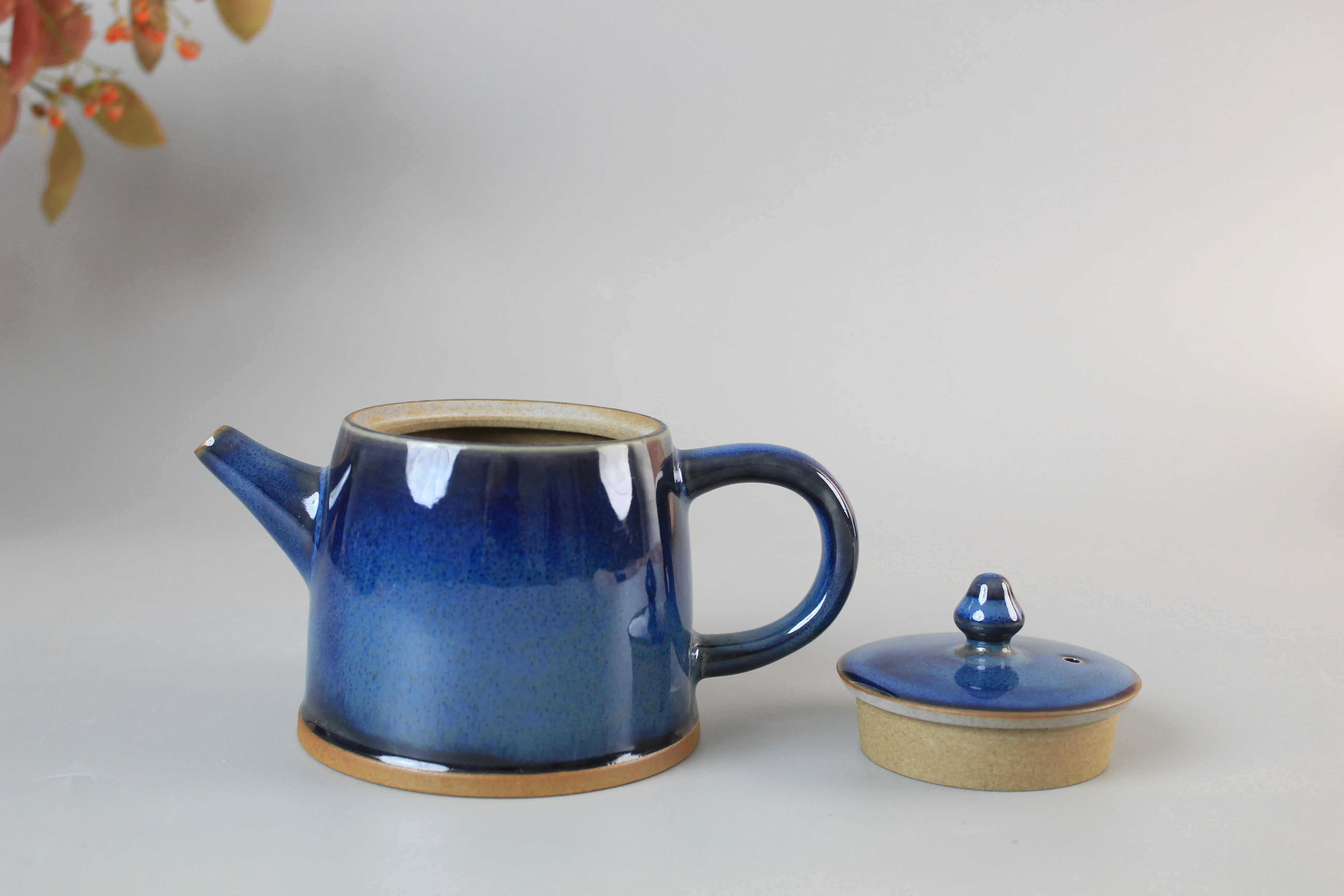 Jun porcelain starry sky glaze teapot, collection decoration.
