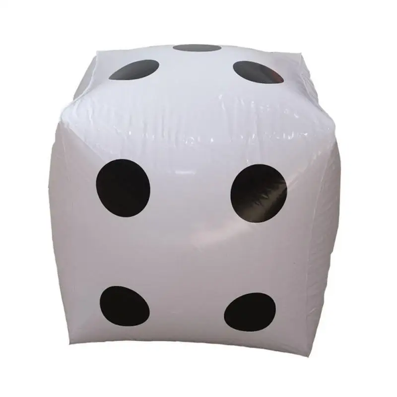 35cm Inflatable Multi Color Blow-Up Cube  Dice Toy Stage Prop Group Game Tool Casino Poker Party Decorations Pool Beach Toy