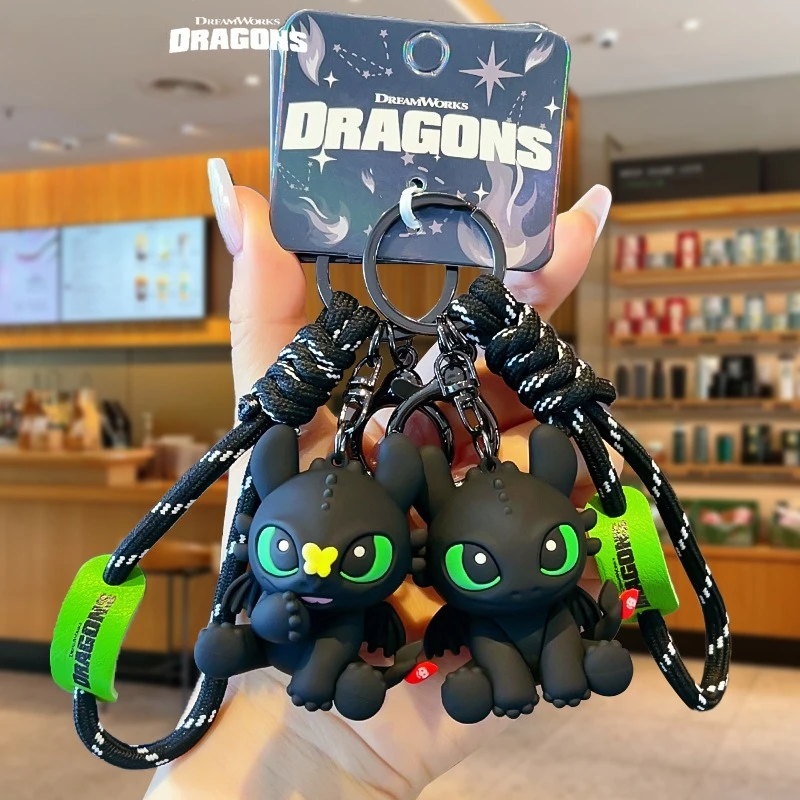 Authentic Dragon Taming Master Flying Toothless Boy Keychain New Bag Pendant Small Accessories Car Keychain