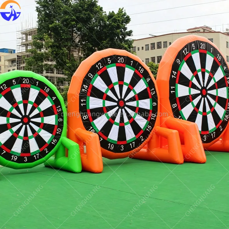 Inflatable Football Dart Board With Balls Outdoor Target Game Parent-child Activities For Kids Adults Interactive Sports Props