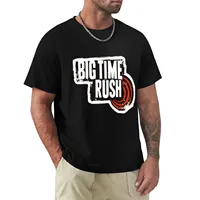 Customs Korean Fashion T Shirt for Men Big Time Rush for Ever Tour T-Shirt Harajuku Graphic Oversized Funny Summer Tops Tees New