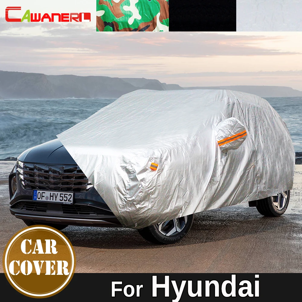 

Full Car Cover Sun Rain Snow Wind Protection Auto Cover For Hyundai Accent Veracruz Alcazar Venue Amica Veloster Aslan Tucson