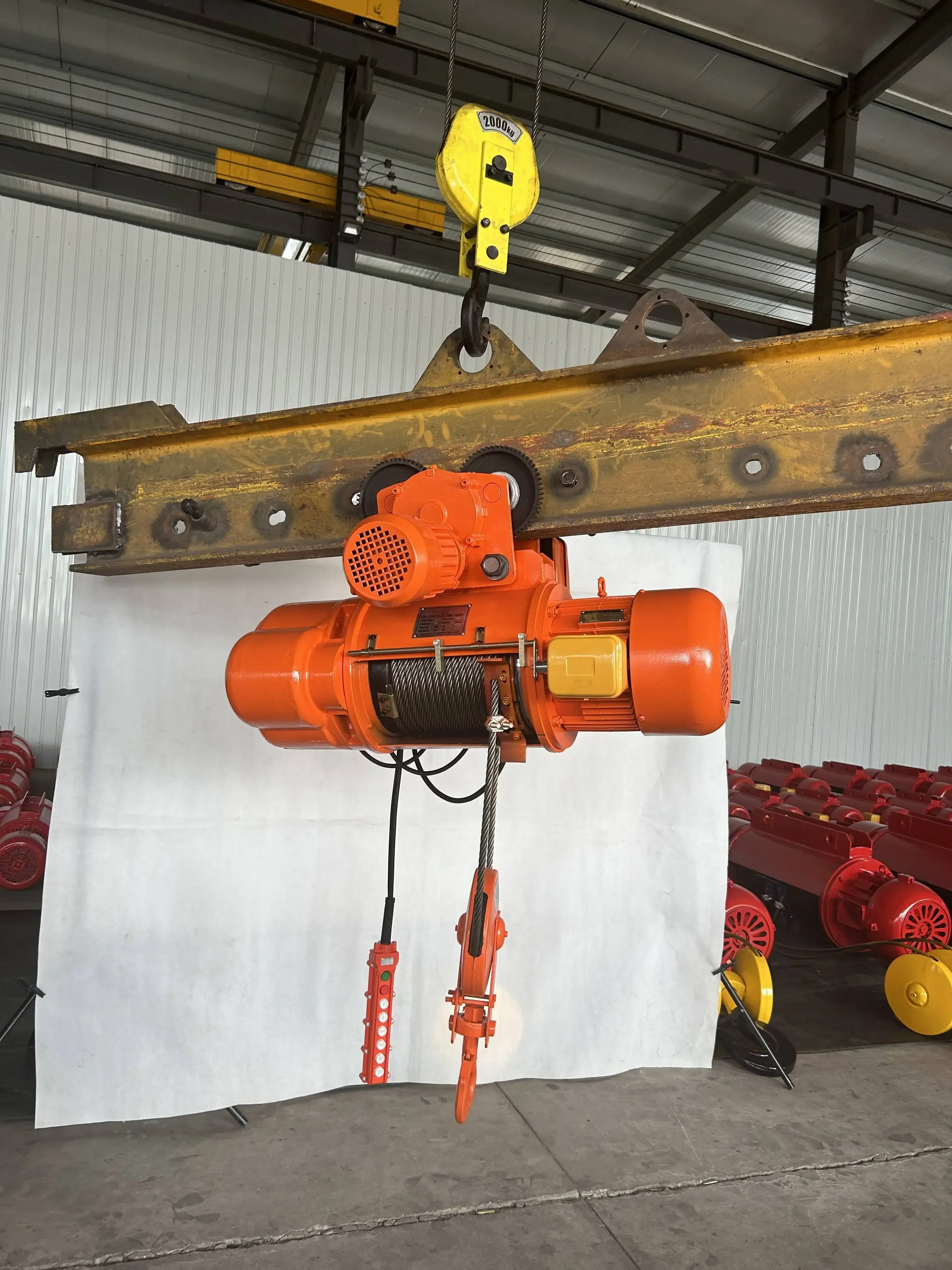 CD1 electric rope hoists M3 and 3.2ton rope wire hoist