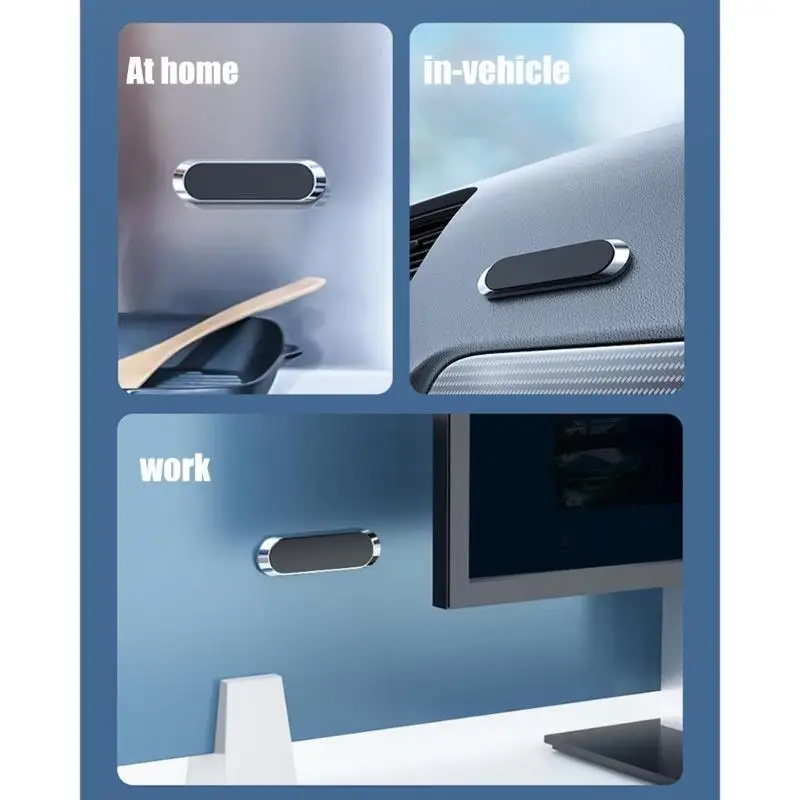 R53C حامل هاتف سيارة صغير متعدد الوظائف مع عقد مغناطيسي قوي ويد واحدة تعمل بين قوسين سيارة مغناطيسية صغيرة لتوفير المساحة