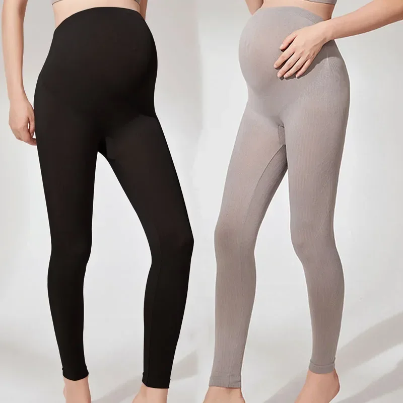 leggings-elasticas-de-cintura-alta-para-gestantes-skinny-com-suporte-para-barriga-pos-parto-modeladoras-para-fitness