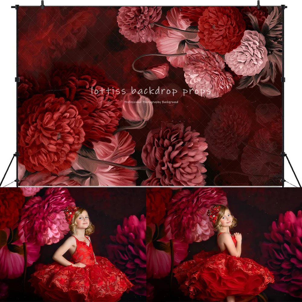 

Zinfully красный цветочный фон для фотосъемки детей девочек реквизит для фотосъемки детей Весенний сад розовый цветок розы Фон