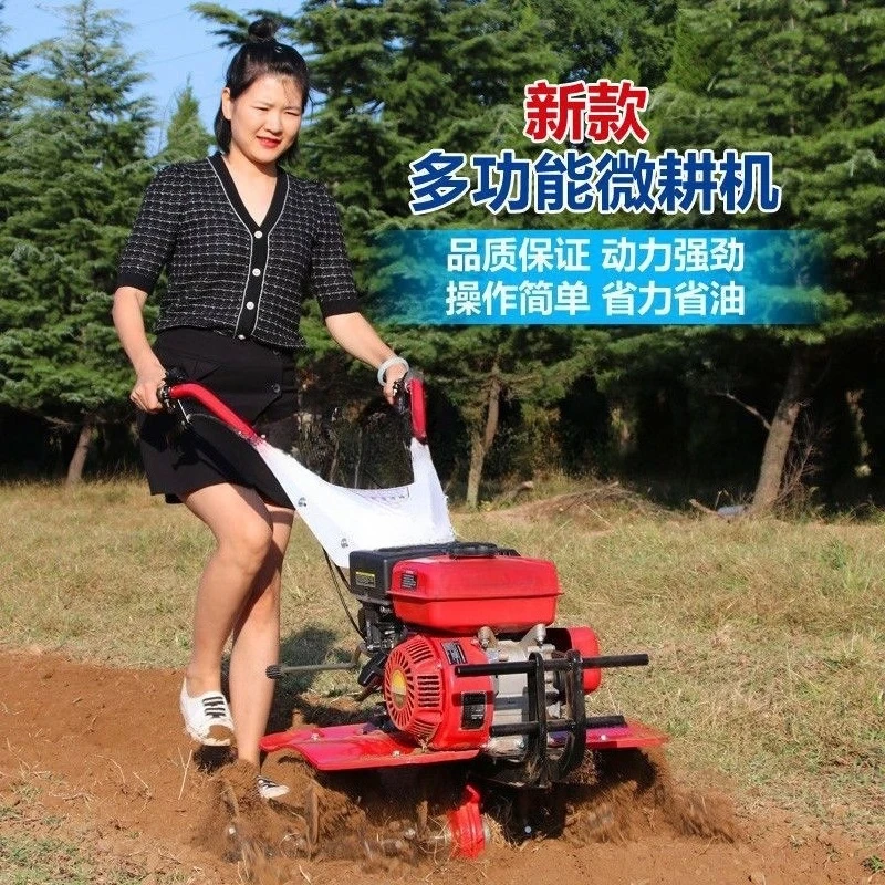 New micro-tiller multi-functional agricultural plowing ditch weeding and scarifying machine