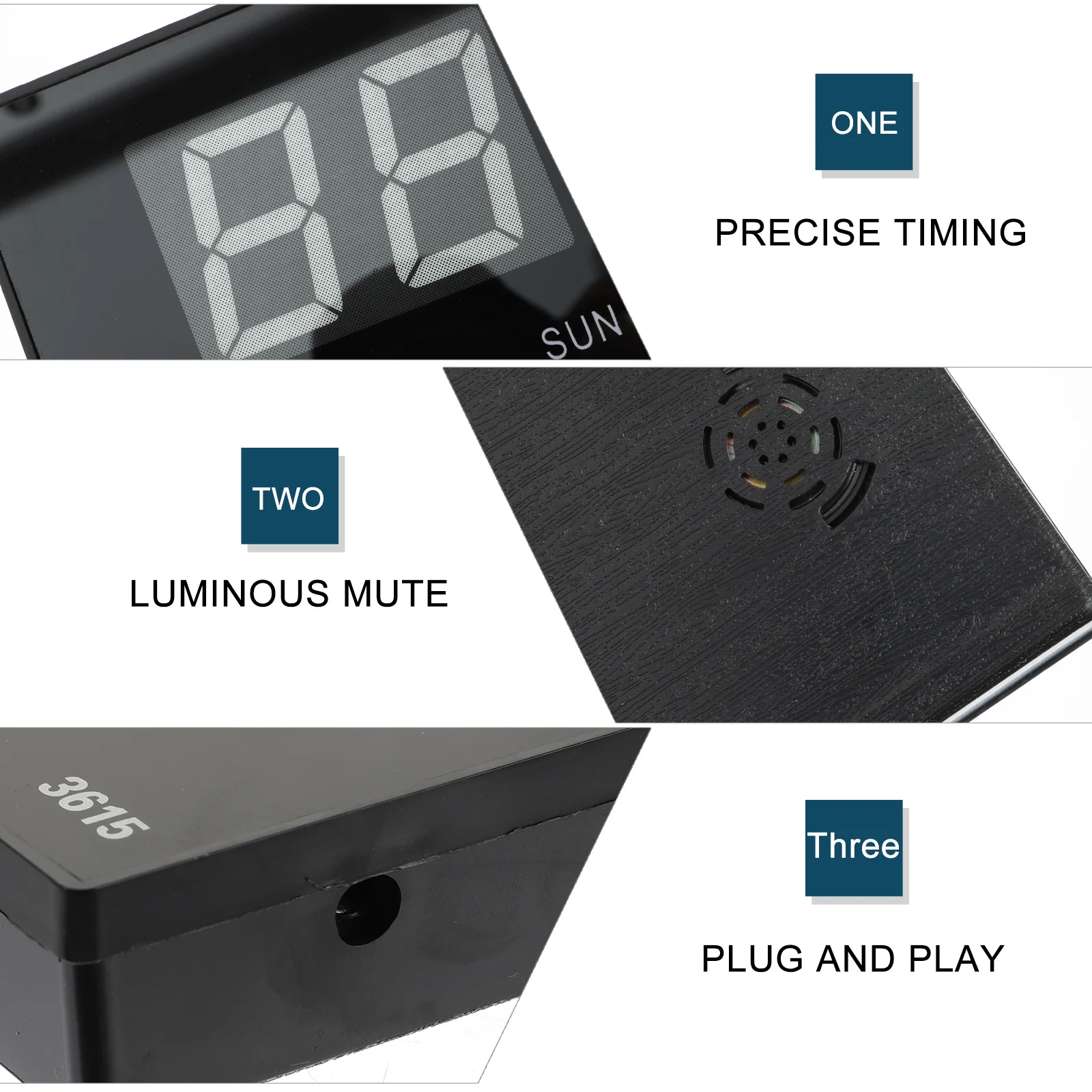 

Electronic Digital Wall Clock Large Screen Calendar Perpetual Alarm Clock Multipurpose for Office Bedroom Kitchen