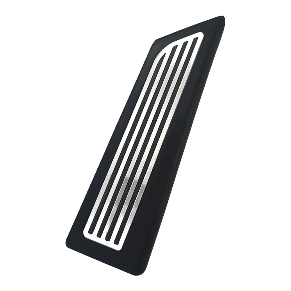 LHD Auto Interior Stainless Steel Rest Footrest Foot Pedals for TESLA Model Y/3 for Interior Protection Accessories