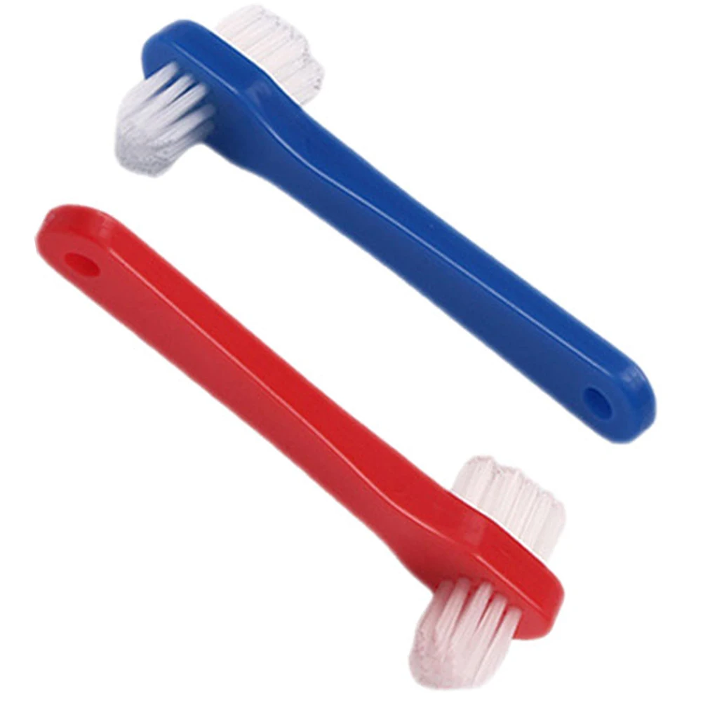 

2Pcs Denture Toothbrush Oral Retainer Cleaning Small Manual PP Appliance Soft Brush Braces Mouthguard Dental Cleaners Adults