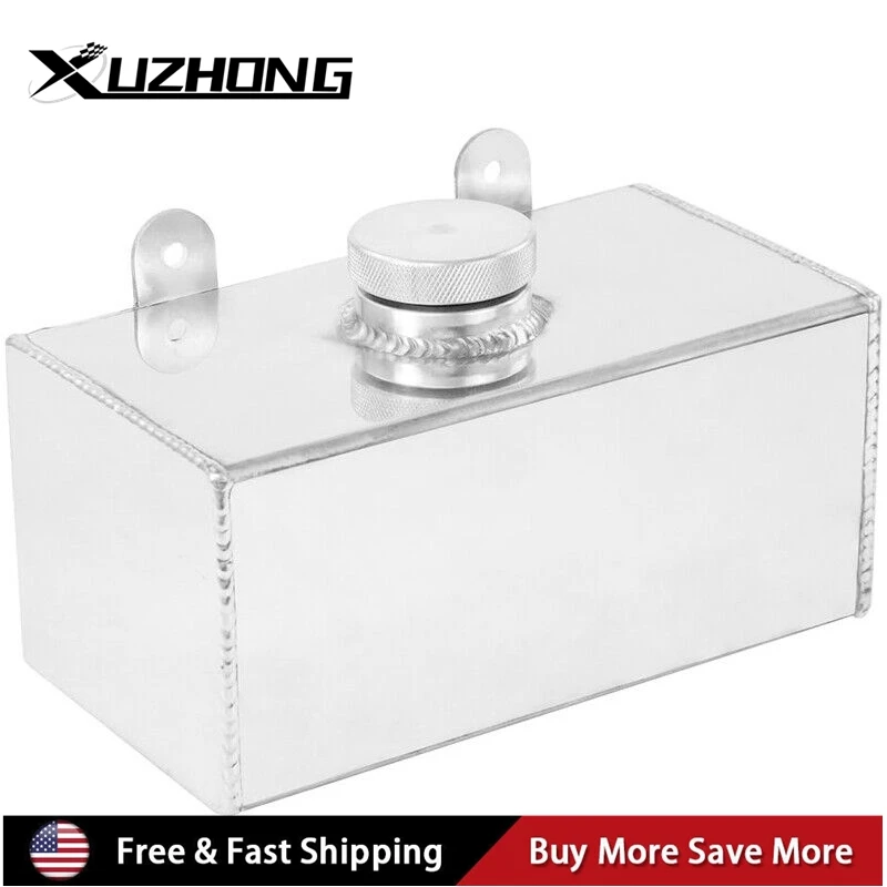 2L Aluminum Windshield Wiper Washer Fluid Bottle Overflow Reservoir Water Tank