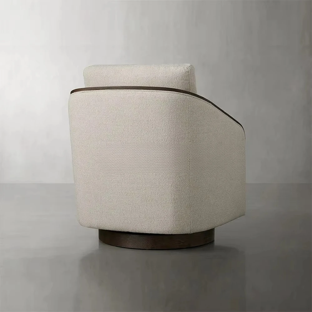 luxury home furniture accent chair single swivel living room chair fabric swivel chair