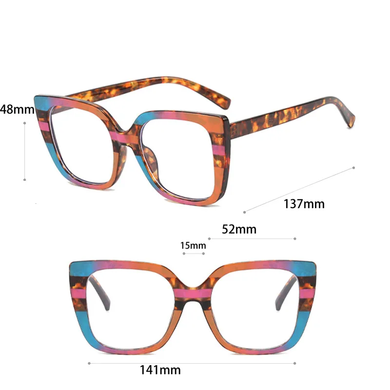 Vintage Anti Blue Light Optical Cat Eye Sexy Ladies Glasses Women Luxury Brand Designer Trend Myopia Prescription Eyewear Frame