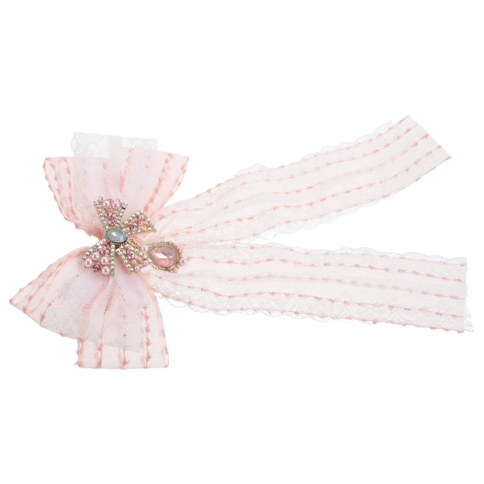 

Elegant Bow Collar Pin Women Large Ties For Women Pre-tied Bowknot Pins Collar Flower Tie Fashion Brooch