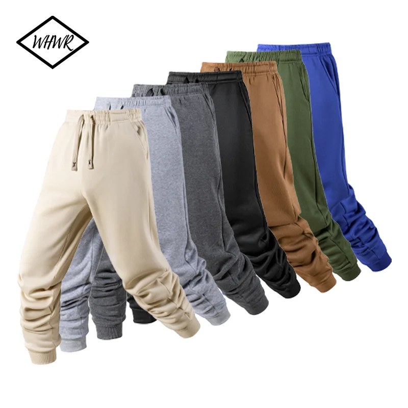 

2025 New Men's Cargo Harem Pencil Pants Trousers Heavyweight Sweatwear Casual Sports Pants Sweatpants Male Jogger Pants