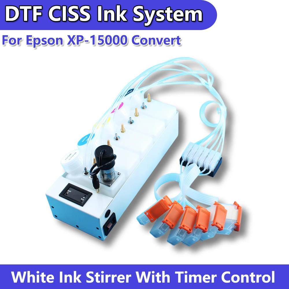 أحدث نظام إمداد الحبر XP-15000 XP15010 DTF كيبك مع آلة تحويل الحبر الأبيض لإبسون XP15000 كيبك
