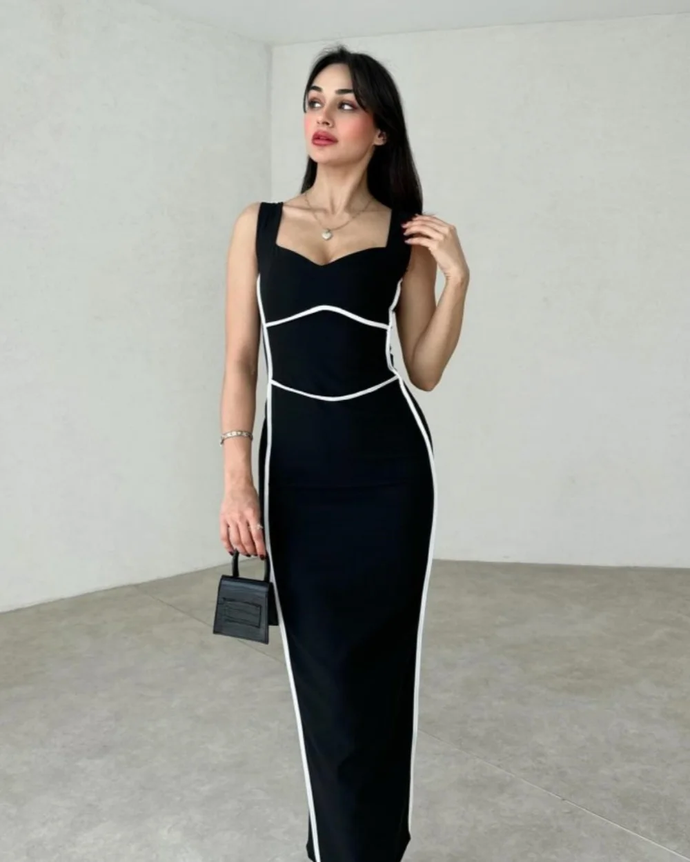 

Modern Style Jersey Sheath Sweetheart Midi Dresses Prom Dresses Pastrol Unisex Chinese Style Formal Casual Simple Fashion