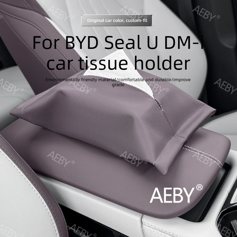 

Диспенсер для салфеток для автомобиля BYD Seal U DM-i 2020-2025, подвесной органайзер, коробка для салфеток на руль и в зазор сиденья, аксессуар