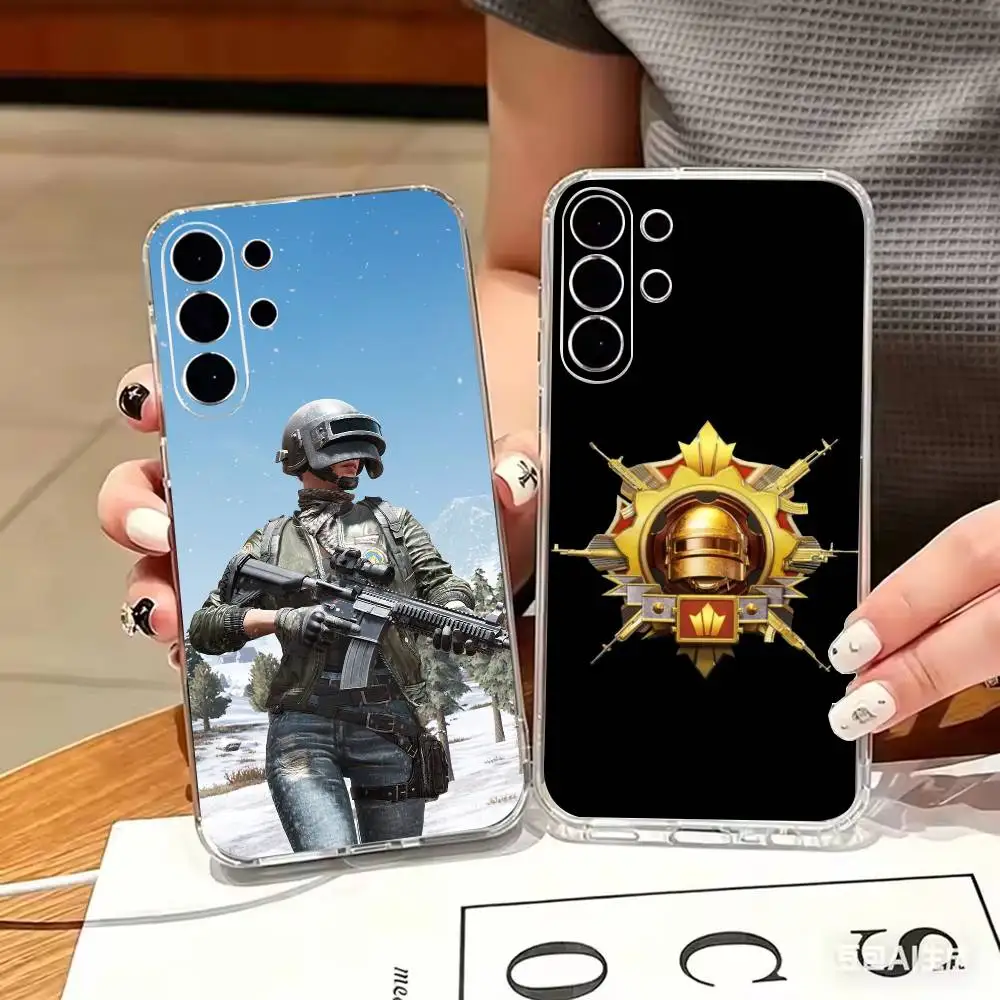 one C-Chicken Game-P-PUBG  ransparent Slim Soft CovePhone Case For Samsung S 25,24,23,22,30,21,10,9,Ultra,Plus,Lite,FE,4,5 G