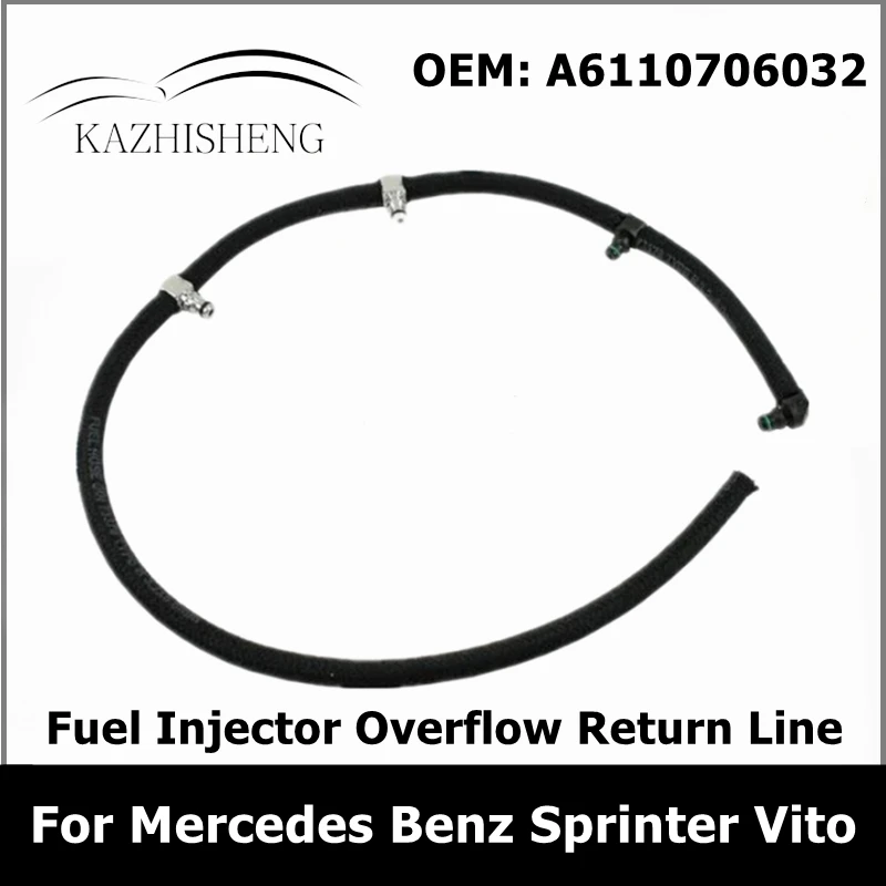 

A6110706032 6110706032 Fuel Injector Overflow Return Line Hose for Mercedes Benz Sprinter Vito