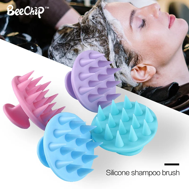 Massage Silicone Comb Head And Face Massage Balancing Oils Provide Gentle Massage Compact Size Streamlined Design Massaging Comb