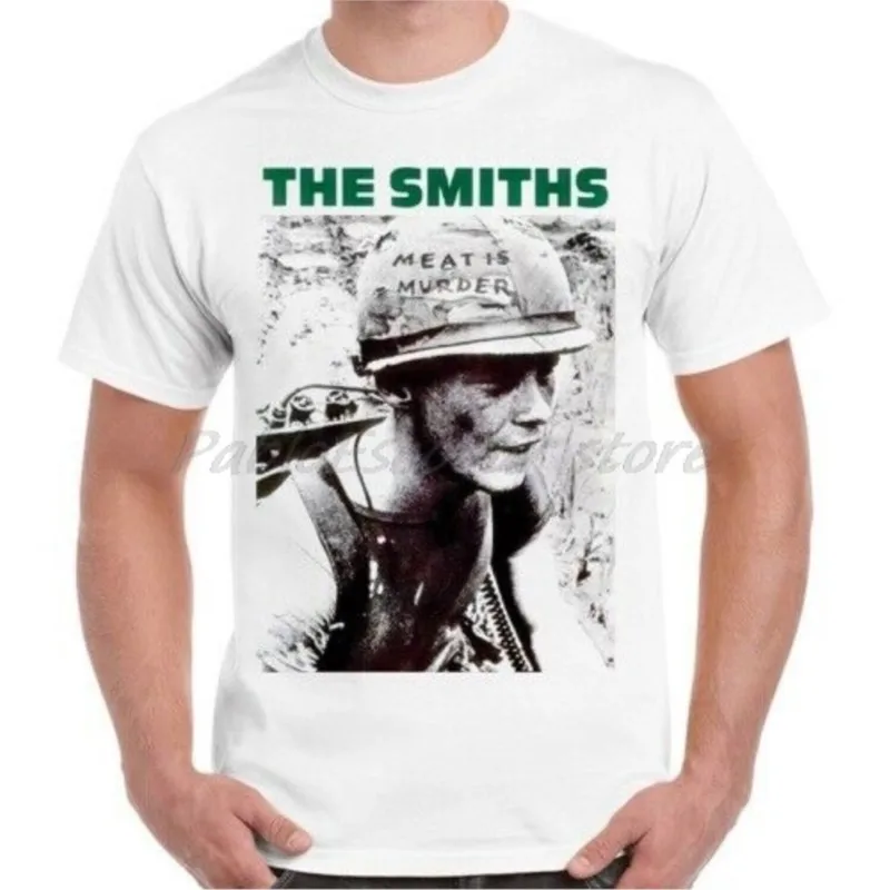 the-smiths-meat-is-murder-punk-rock-morissey-retro-t-shirt-da-uomo-maglietta-bianca-maglietta-estiva-taglie-forti-4xl-5xl