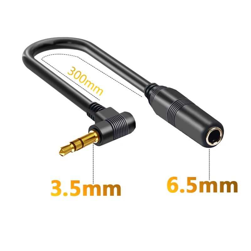 Stereo Jack 3.5mm to 6.35mm Audio Cable 1/4 Mono To 1/8 AUX for MP3 PC Headphone Amplifier Speaker Home Theater Mixer Guitar