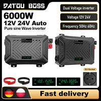 DATOUBOSS Dual Voltage Pure Sine Wave Inverter 1500W 12V 3000W 24V to 230V AC Power Converter for Solar Car Home Use