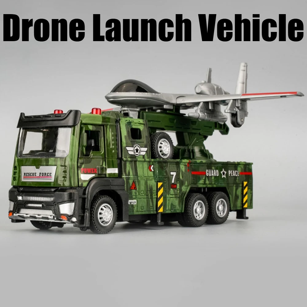 

1:32 Drone Launch Vehicle PHL-16 Remote Rocket Artillery Model Toy Car Alloy Military Vehicle Models Toys Collection Kids Gifts